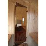 Sauna-Kabine von Wolff Finnhaus, in der Farbe Beige, aus Fichte, andere Perspektive, Vorschaubild