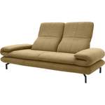 2/3-Sitzer Sofa von LOOKS BY WOLFGANG JOOP, in der Farbe Gold, aus Strukturstoff, andere Perspektive, Vorschaubild