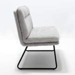 Sitzbank von Massivio, in der Farbe Grau, aus Metall, andere Perspektive, Vorschaubild