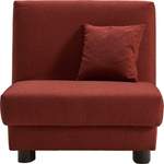 Schlafsofa von ell + ell, in der Farbe Rot, aus Flachgewebe, andere Perspektive, Vorschaubild