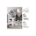 Kinderbett von Vicco, in der Farbe Weiss, aus Massivholz, Vorschaubild
