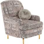 Loungesessel von Sit&More, in der Farbe Beige, aus Jacquard, andere Perspektive, Vorschaubild