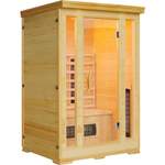 Sauna-Kabine von Sanotechnik, in der Farbe Beige, aus Holz, andere Perspektive, Vorschaubild