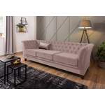 Chesterfieldsofa von home affaire, in der Farbe Rosa, aus Spanplatte, andere Perspektive, Vorschaubild