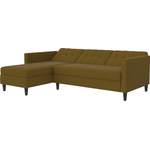 Ecksofa von Dorel Home, in der Farbe Gelb, aus Webstoff, andere Perspektive, Vorschaubild