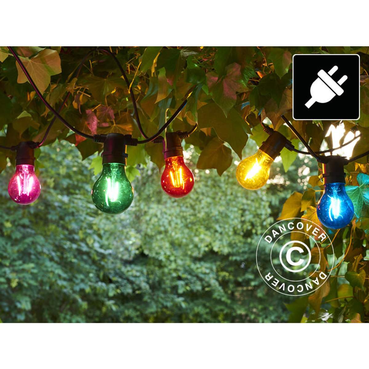 ENLACE LED Lichterkette 2m – 20 Bunte LEDs, Batteriebetrieben – 4er-Set – Für Deko, Partys & Stimmungsvolles Licht