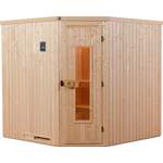 Sauna-Kabine von WEKA, in der Farbe Beige, aus Fichte, andere Perspektive, Vorschaubild