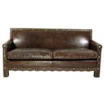 2/3-Sitzer Sofa von moebelfaktor, in der Farbe Braun, aus Echtleder, andere Perspektive, Vorschaubild