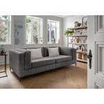 2/3-Sitzer Sofa von INOSIGN, in der Farbe Grau, aus Cord, andere Perspektive, Vorschaubild