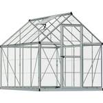 Gewächshaus von Palram - Canopia, in der Farbe Grau, aus Polycarbonat, andere Perspektive, Vorschaubild