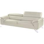 2/3-Sitzer Sofa von Nicoletti Home, in der Farbe Weiss, aus Leder, andere Perspektive, Vorschaubild