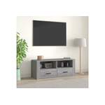 TV-Schrank von VIDAXL, in der Farbe Grau, aus Holzwerkstoff, andere Perspektive, Vorschaubild
