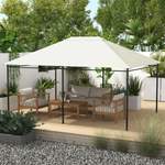 Pavillon von Outsunny, in der Farbe Weiss, aus Polyester, andere Perspektive, Vorschaubild