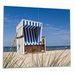 Strandkorb von Wallario, in der Farbe Braun, aus Esg-sicherheitsglas, andere Perspektive, Vorschaubild