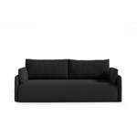 2/3-Sitzer Sofa von moebelfaktor, in der Farbe Schwarz, aus Kiefernholz, andere Perspektive, Vorschaubild