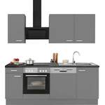 Küchenzeile von OPTIFIT, in der Farbe Grau, aus Edelstahl, Vorschaubild