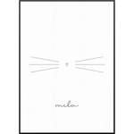 Cat Whisker der Marke My Fam Poster I Individuelle Familienposter