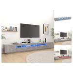 TV-Lowboard von VIDAXL, in der Farbe Grau, aus Holzwerkstoff, andere Perspektive, Vorschaubild