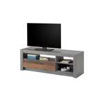 TV-Lowboard, in der Farbe Grau, aus Holzwerkstoff, andere Perspektive, Vorschaubild