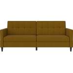 2/3-Sitzer Sofa von Dorel Home, in der Farbe Gelb, aus Webstoff, Vorschaubild