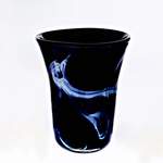Vase schwarz der Marke CRISTALICA