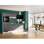 Küchenzeile von Impuls Küchen, in der Farbe Grau, aus Holzwerkstoff, andere Perspektive, Vorschaubild