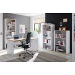 Schreibtisch von BEGA OFFICE, in der Farbe Weiss, aus Holz, andere Perspektive, Vorschaubild