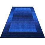 Teppich von THEKO, in der Farbe Blau, aus Schurwolle, Vorschaubild