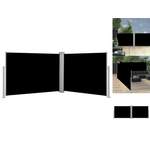 Balkonsichtschutz von VIDAXL, in der Farbe Schwarz, aus Polyester, andere Perspektive, Vorschaubild