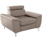 Loungesessel von exxpo - sofa fashion, in der Farbe Silber, aus Holzwerkstoff, andere Perspektive, Vorschaubild