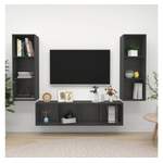 TV-Wand von VIDAXL, in der Farbe Grau, aus Holz, andere Perspektive, Vorschaubild
