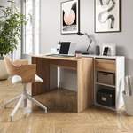 Schreibtisch von Vicco, in der Farbe Weiss, aus Holz, andere Perspektive, Vorschaubild