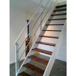 Treppe von Luxholm, in der Farbe Weiss, aus Nussbaum, andere Perspektive, Vorschaubild