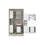Badmöbel-Set von Vicco, in der Farbe Grau, aus Beton, Vorschaubild