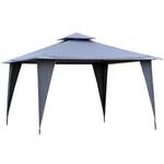 Pavillon von Outsunny, in der Farbe Grau, aus Polyester, Vorschaubild