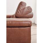 2/3-Sitzer Sofa von Chilliano, in der Farbe Braun, aus Leder, andere Perspektive, Vorschaubild