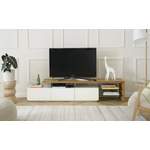 TV-Lowboard, in der Farbe Weiss, aus Holzwerkstoff, andere Perspektive, Vorschaubild