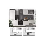 Küchenzeile von Vicco, in der Farbe Weiss, aus Hochglanz, Vorschaubild
