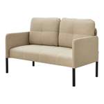 2/3-Sitzer Sofa von [EN.CASA], in der Farbe Beige, aus Polyester, andere Perspektive, Vorschaubild