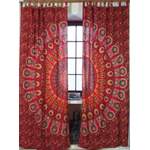 Gardine von Guru-Shop, in der Farbe Rot, aus Baumwolle, andere Perspektive, Vorschaubild