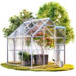 Gartenhaus von Gardebruk®, Durchsichtig, aus Aluminium, Vorschaubild