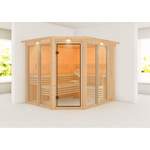 Sauna-Kabine von Karibu, in der Farbe Silber, aus Massivholz, Vorschaubild