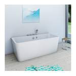 Freistehende Badewanne von AcquaVapore, in der Farbe Weiss, andere Perspektive, Vorschaubild