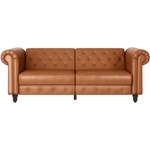 2/3-Sitzer Sofa von Dorel Home, in der Farbe Braun, aus Kunstleder, Vorschaubild