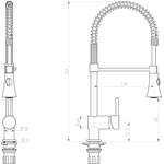 Spülenarmatur von Franz Joseph Schütte GmbH, in der Farbe Silber, aus Messing, andere Perspektive, Vorschaubild