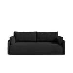 2/3-Sitzer Sofa von moebelfaktor, in der Farbe Schwarz, aus Faserplatte, andere Perspektive, Vorschaubild