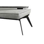 Sitzbank von Carryhome, in der Farbe Grau, aus Metall, andere Perspektive, Vorschaubild