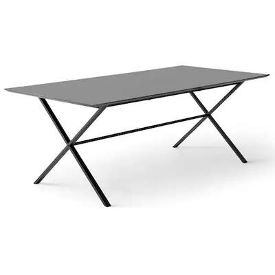 Preisvergleich für Hammel Furniture Esstisch Meza by Hammel, bootsförmige  Tischplatte aus MDF/Laminat und einem Eichenholzgestell, in zwei, BxHxT  165x90x75 cm, aus Recyceltes, SKU: 30565043 | Ladendirekt
