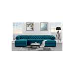 Wohnlandschaft von Beautysofa, in der Farbe Blau, aus Polyester, andere Perspektive, Vorschaubild