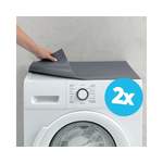 Waschmaschinenauflagen von matches21 HOME & HOBBY, in der Farbe Grau, andere Perspektive, Vorschaubild